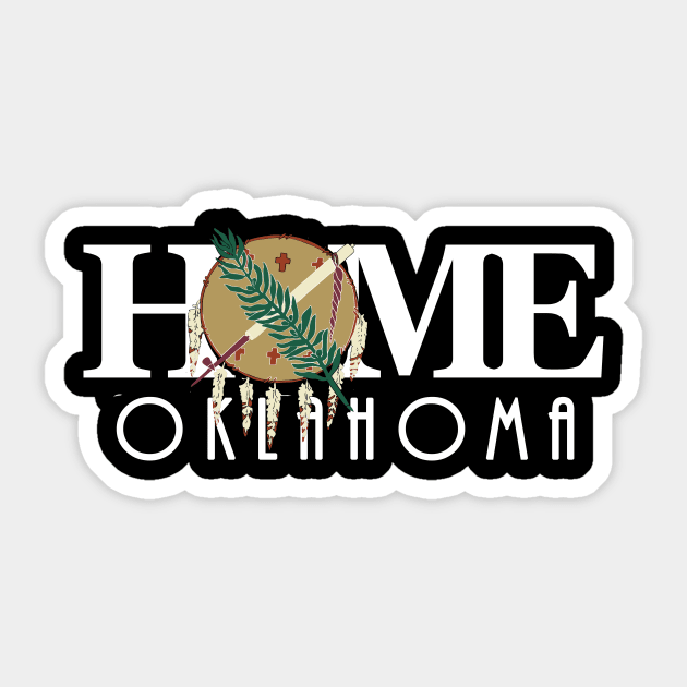 HOME Oklahoma (long white text) Sticker by Oklahoma